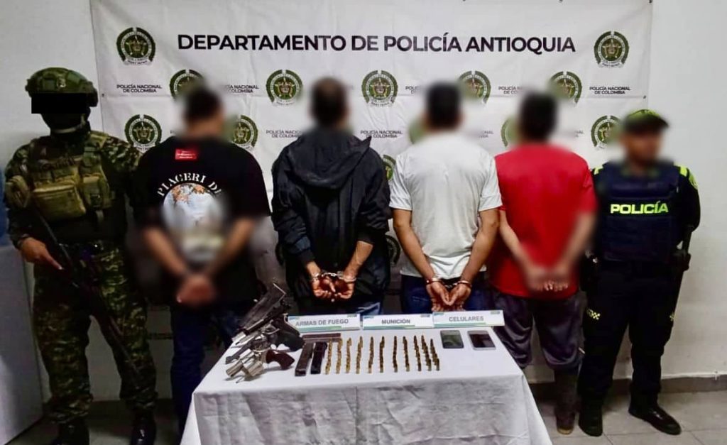 Capturan a cuatro presuntos integrantes del EGC en Andes, Antioquia