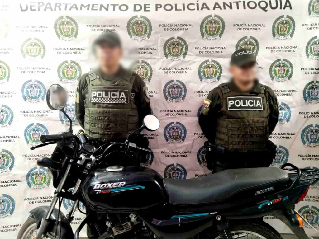 Operativo en San Jerónimo, Antioquia, permite recuperar motocicleta con reporte de hurto