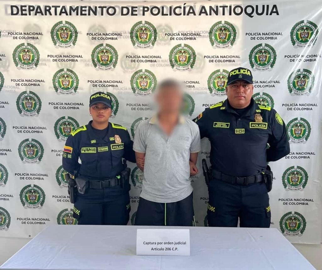 Capturan en Anzá, Antioquia, a un hombre de 29 años por orden judicial por presunto acto sexual violento