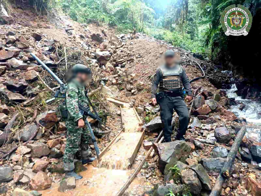 Capturan a un hombre durante operativo contra la minería ilegal en Támesis y Caramanta