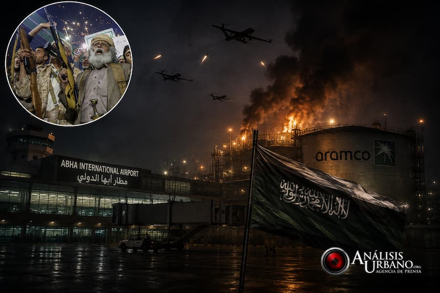 Hutíes reivindican ataques con drones contra aeropuerto y planta de Aramco en Arabia Saudita