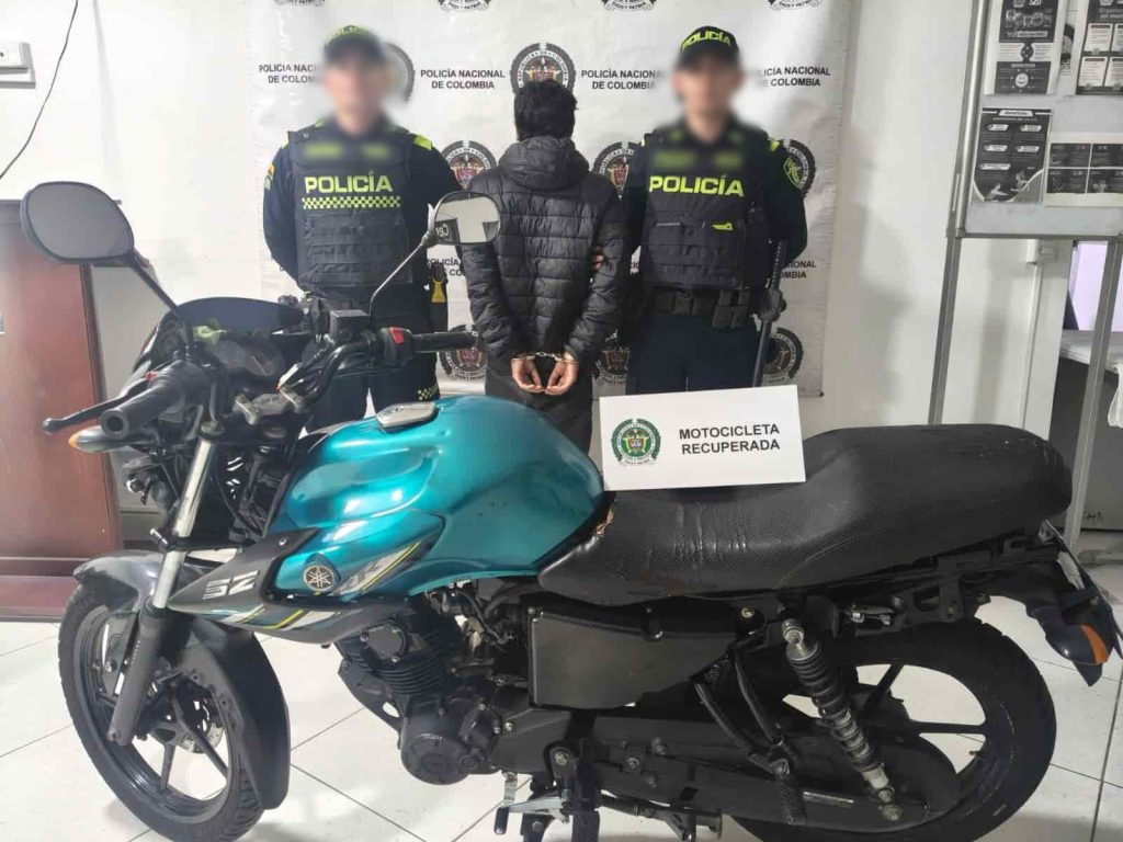 Motocicleta reportada como hurtada fue recuperada en zona rural de Copacabana, Antioquia