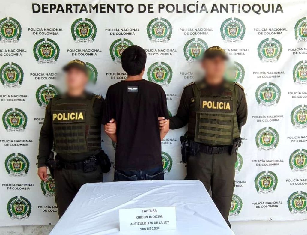 Capturan en Yolombó a hombre requerido judicialmente por tráfico de estupefacientes