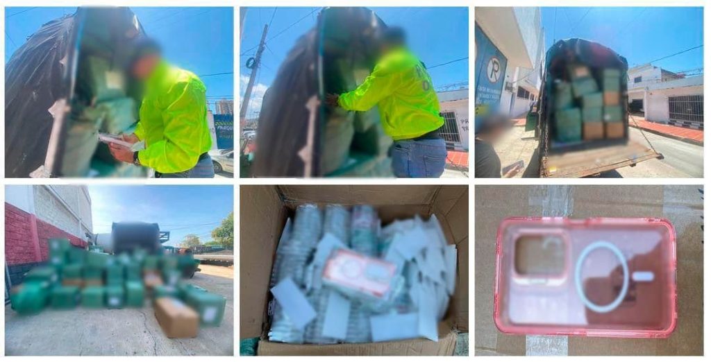 Incautan 14.626 accesorios para teléfonos móviles durante controles en Barranquilla