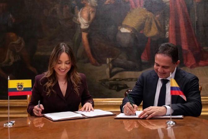 Ecuador y Colombia firman declaración parlamentaria contra crimen organizado y narcotráfico